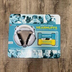 Hearmuffs Infant to Toddler Hearing Protection - White and Blue